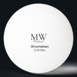 personalized singgram name groomsman minima pingpongbal<br><div class="desc">ontwerp</div>