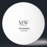 personalized singgram name groomsman minima pingpongbal<br><div class="desc">ontwerp</div>