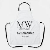 personalized singgram name groomsman minima schort (Voorkant)