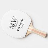 personalized singgram name groomsman minima tafeltennisbatje (Zijkant)