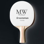 personalized singgram name groomsman minima tafeltennisbatje<br><div class="desc">ontwerp</div>