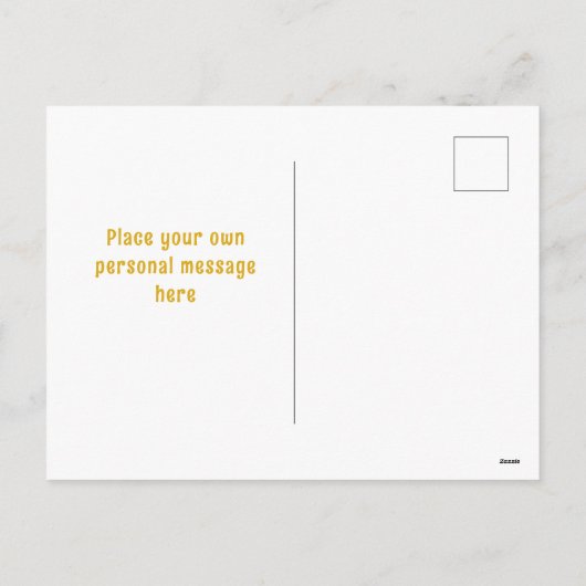 Personalized Singing Lady Pineapples  Feestdagenkaart (Achterkant)