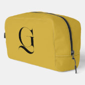 Personalized Single Custom Monogram Metallic Gold Toilettasje (Rechterhoek)