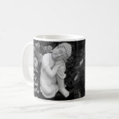 Personalized Sip Breathe Buddha Zen Black White Koffiemok (Voorkant links)