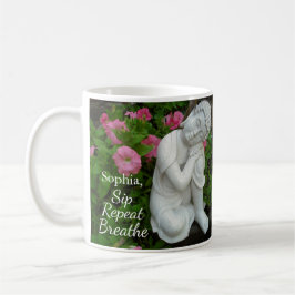 Personalized Sip Breathe Repeat Buddha Zen Name Koffiemok