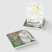 Personalized Sip Breathe Repeat Buddha Zen – Name Stenen Onderzetter (Zijkant)