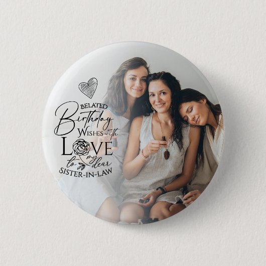 Personalized Sister-in-law Gifts Ronde Button 5,7 Cm (Voorkant)