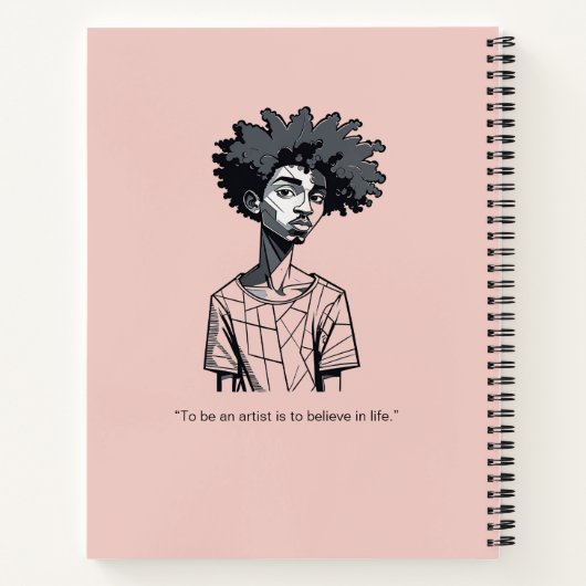 Personalized Sketches and Scribbles Notebook Notitieboek (Achterkant)