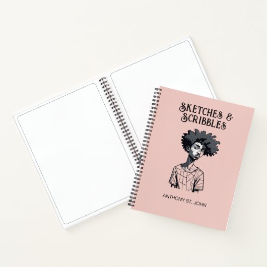Personalized Sketches and Scribbles Notebook Notitieboek (Binnen)