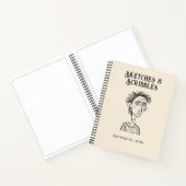 Personalized Sketches and Scribbles Notebook Notitieboek (Binnen)
