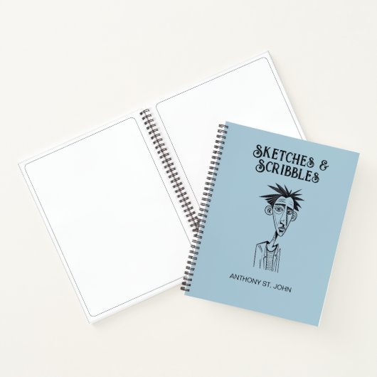 Personalized Sketches and Scribbles Notebook Notitieboek (Binnen)