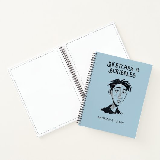 Personalized Sketches and Scribbles Notebook Notitieboek (Binnen)