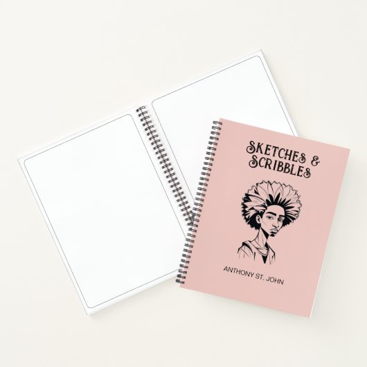 Personalized Sketches and Scribbles Notebook Notitieboek (Binnen)