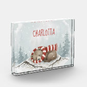 Personalized Sleeping Bear Photo Block, Custom Nam Fotoblokken (Links)