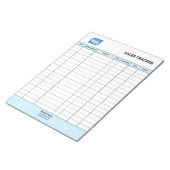 Personalized Small Business Sales Tracker Notepad Notitieblok (Schuin)