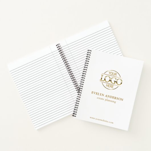 Personalized Small Businesses Corporate Office Notitieboek (Binnen)