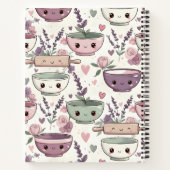 Personalized Smiling Floral Keepsake Recipe  Notitieboek (Achterkant)