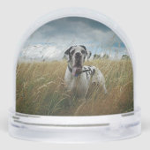 personalized snow globe featuring two of your own  sneeuwbol (Achterkant)