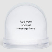 Personalized Snow Globe Photo Gift Ornament Sneeuwbol (Achterkant)