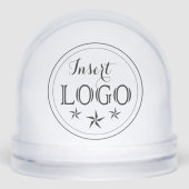 Personalized Snow Globe with Logo and QR Feature Sneeuwbol (Voorkant)