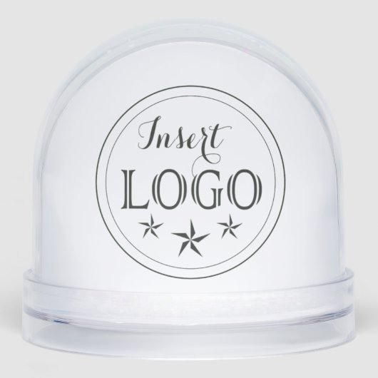 Personalized Snow Globe with Logo and QR Feature Sneeuwbol (Voorkant)