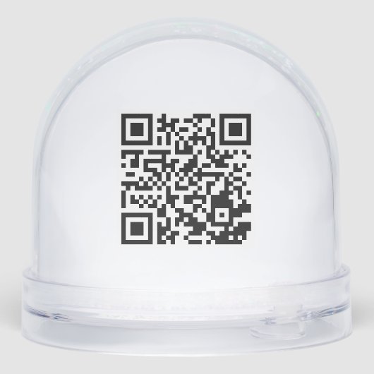 Personalized Snow Globe with Logo and QR Feature Sneeuwbol (Achterkant)