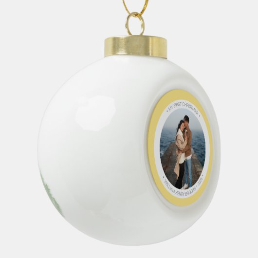 Personalized Snowflake Framed Ornament (Links)