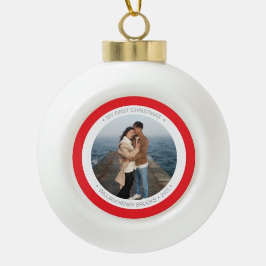 Personalized Snowflake Framed Ornament (Voorkant)