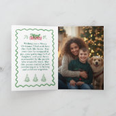 Personalized Snowflake Ornament Christmas Card Kaart (Binnen)