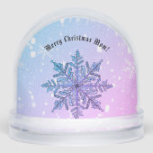 Personalized Snowflake Snow Globe Sneeuwbol (Voorkant)