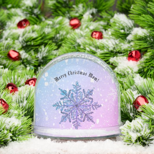 Personalized Snowflake Snow Globe Sneeuwbol (Kerstmis)