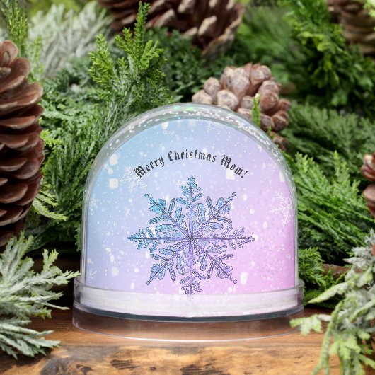 Personalized Snowflake Snow Globe Sneeuwbol (Winter)