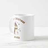 Personalized Snowman Christmas Koffiemok (Voorkant links)