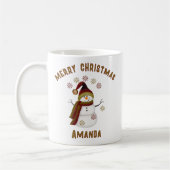 Personalized Snowman Christmas Koffiemok (Links)