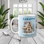 Personalized Snowman Christmas Mug with Name  Koffiemok