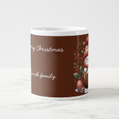 Personalized Snowman Mug - Custom Name Gift Grote Koffiekop (Voorkant)