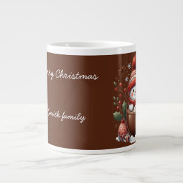 Personalized Snowman Mug - Custom Name Gift Grote Koffiekop