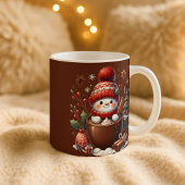 Personalized Snowman Mug - Custom Name Gift Koffiemok