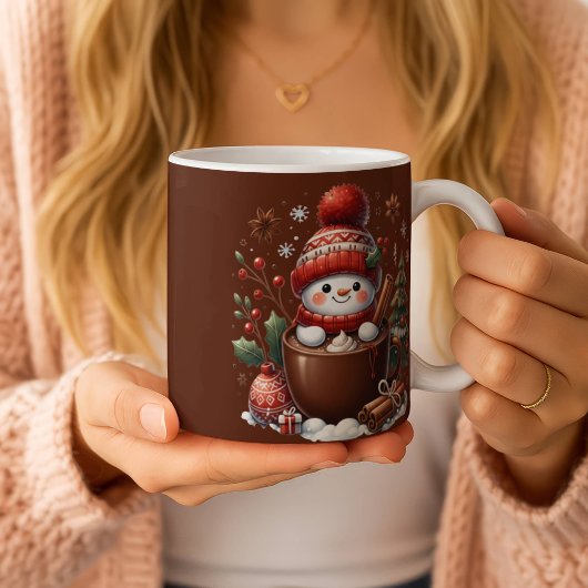 Personalized Snowman Mug - Custom Name Gift Koffiemok