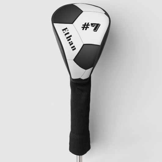 Personalized Soccer Ball Football Golfheadcover (Voorkant)
