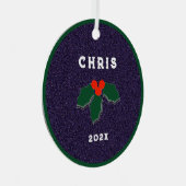 Personalized Soccer Collectible 2023 Metalen Ornament (Voorkant Rechts)