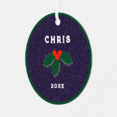 Personalized Soccer Collectible 2023 Metalen Ornament (Voorkant links)