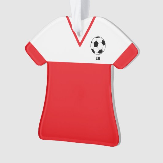 Personalized Soccer Jersey Ornament - Sports Gift (voorkant)