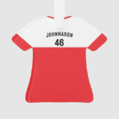 Personalized Soccer Jersey Ornament - Sports Gift (achterkant)