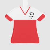 Personalized Soccer Jersey Ornament - Sports Gift (voorkant)