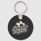 Personalized Soccer Mama Keychain – Custom Name (Voorkant)