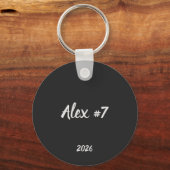 Personalized Soccer Mama Keychain – Custom Name (Achterkant)