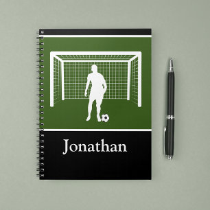 Personalized Soccer Player Coach Goalie Athletic Notitieboek