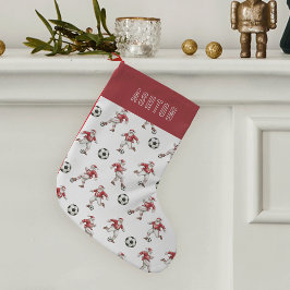 Personalized Soccer Santa Kleine Kerstsok