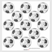 personalized soccer stickers for 13 boys girls (Vel)